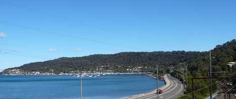 View from tascott train station